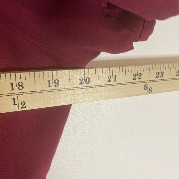 Greys Anatomy Scrub Top Medical Uniform Burgundy Mock Neck Medium - Picture 8 of 12